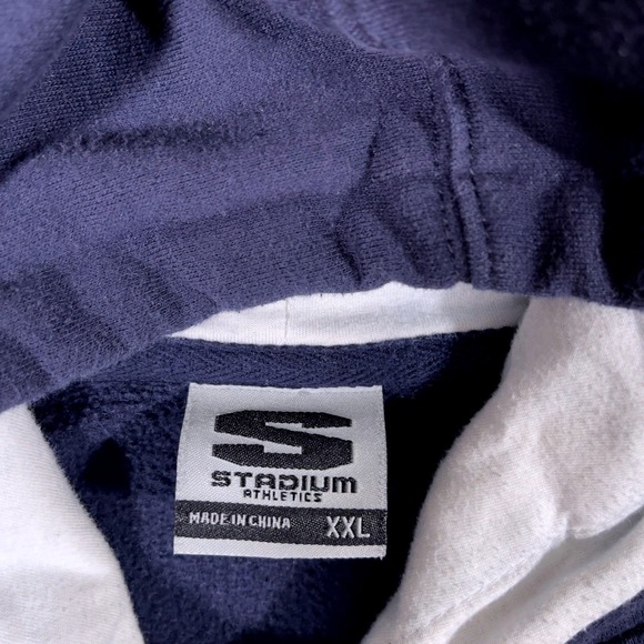 Vintage Y2k Stadium ATH Penn State University Nittany Lions Hoodie Size BLUE XXL - Picture 6 of 6